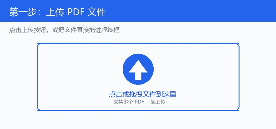 上传PDF文件到飘飘邦合并工具